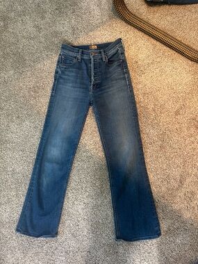 MOTHER Women's Dark Blue Flare Jeans "The Tripper"